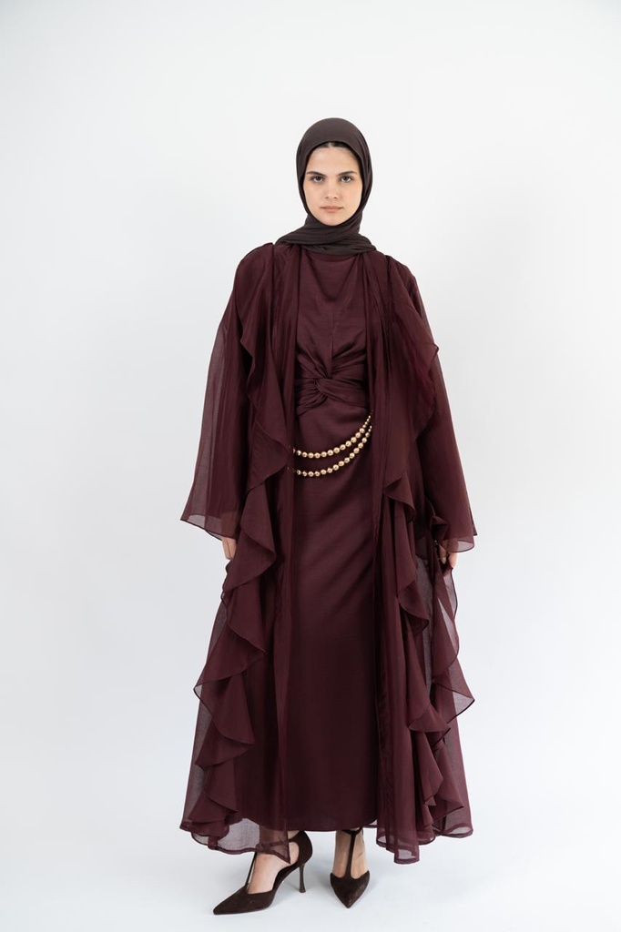 Plum Aleppo Kaftan  