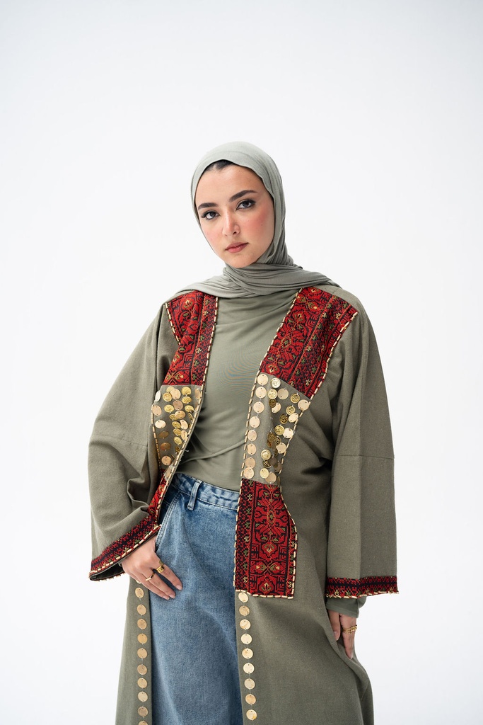 Olive Baghdad Kaftan