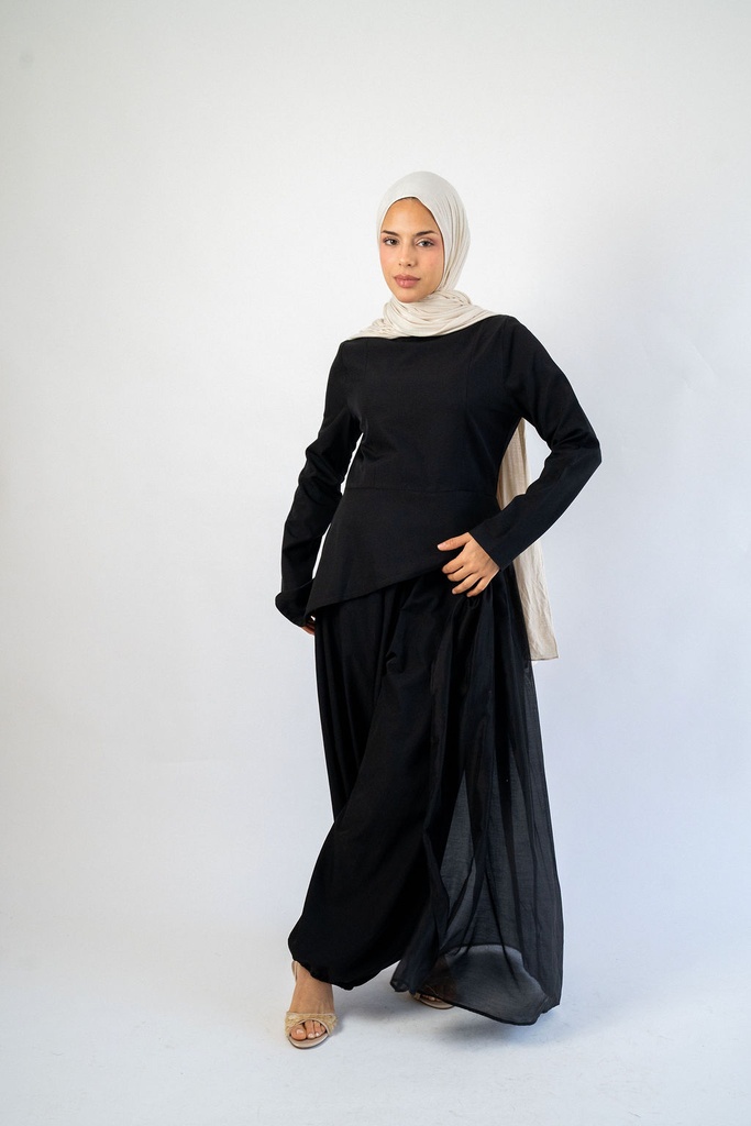 Black Milan Blouse 