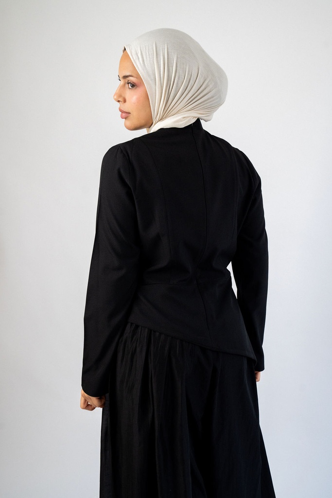 Black Milan Blouse 