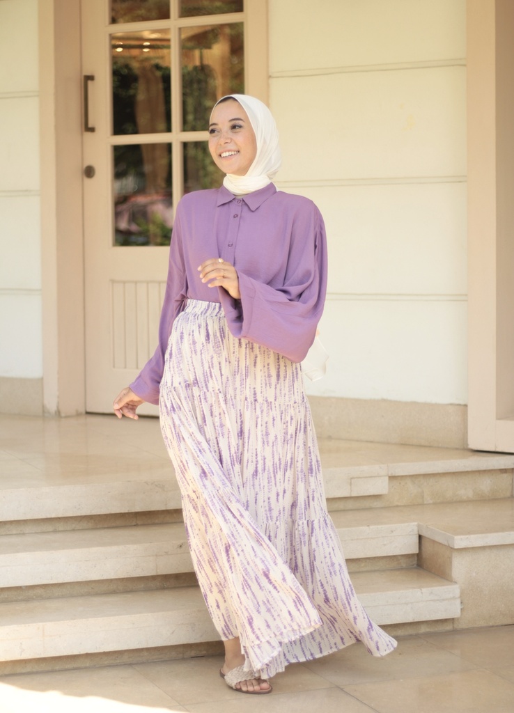 Lilac Tie Dye Skirt