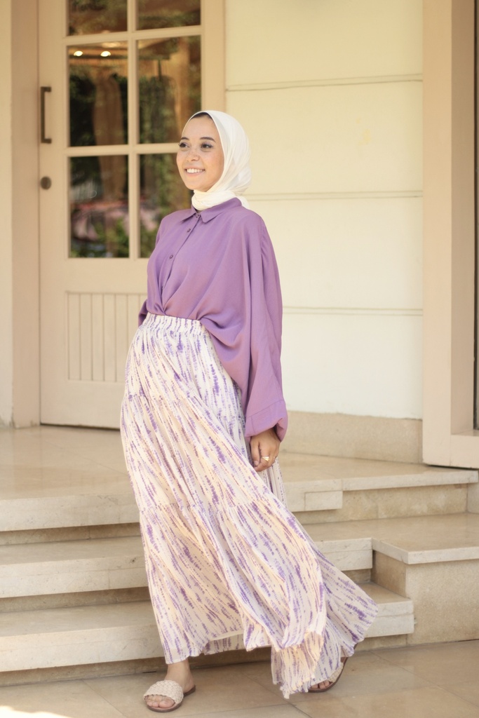 Lilac Tie Dye Skirt