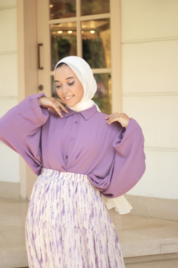 Lilac Tie Dye Skirt