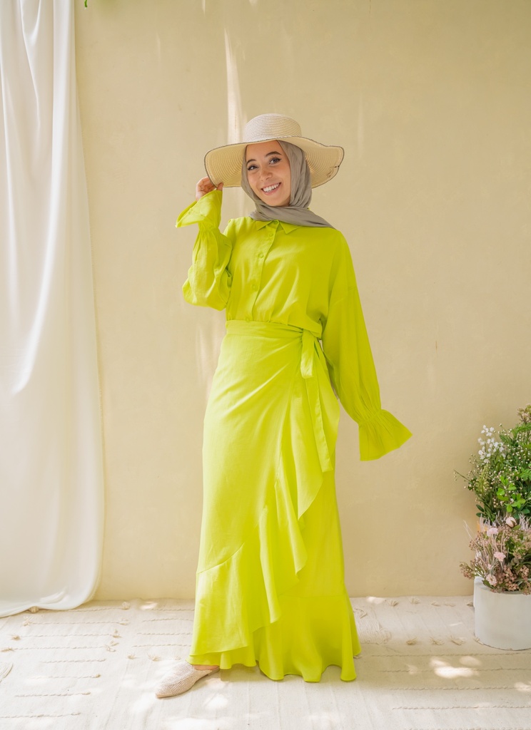 Lime Lainey Skirt