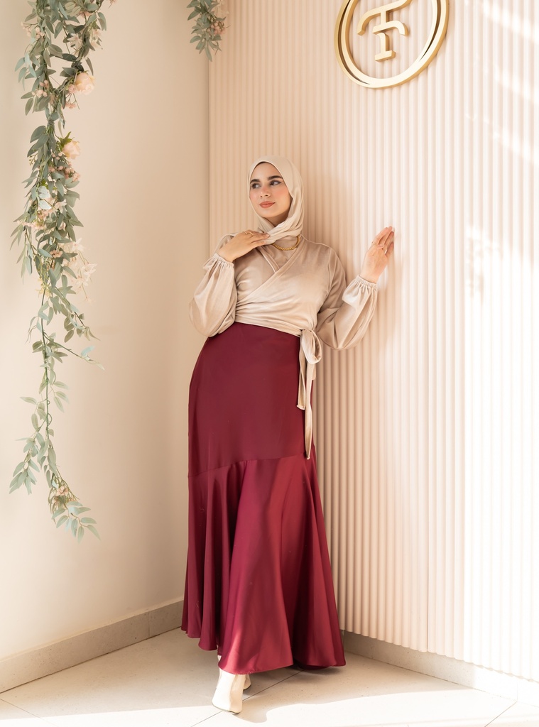 Vandela Champagne Blouse