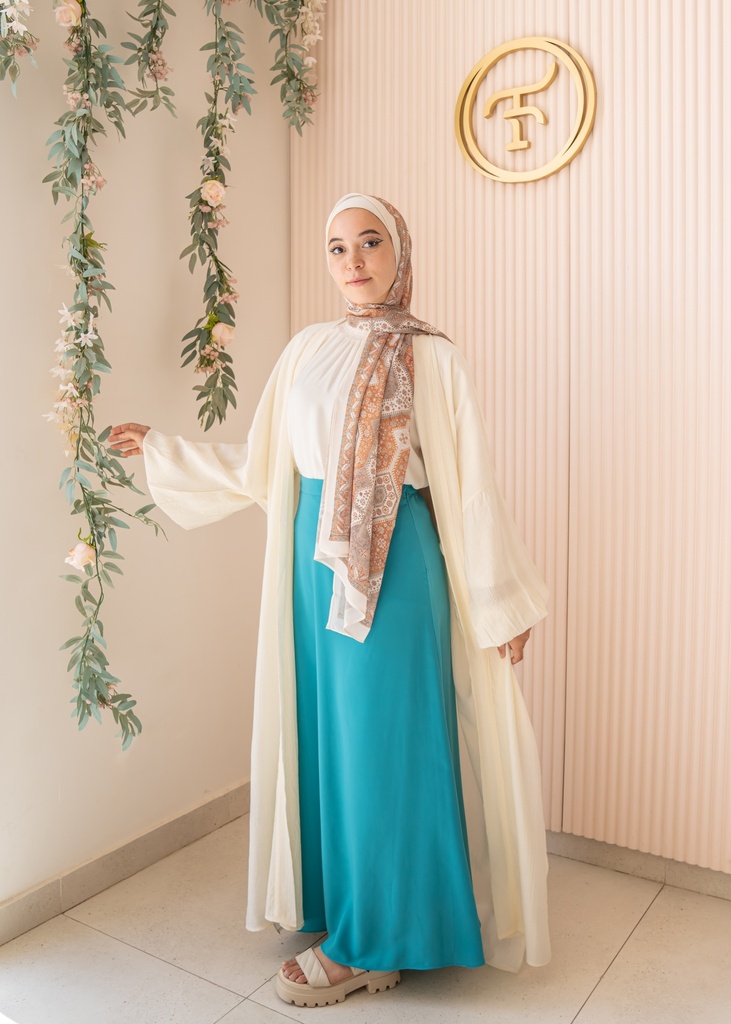 Turquoise Zeina Skirt