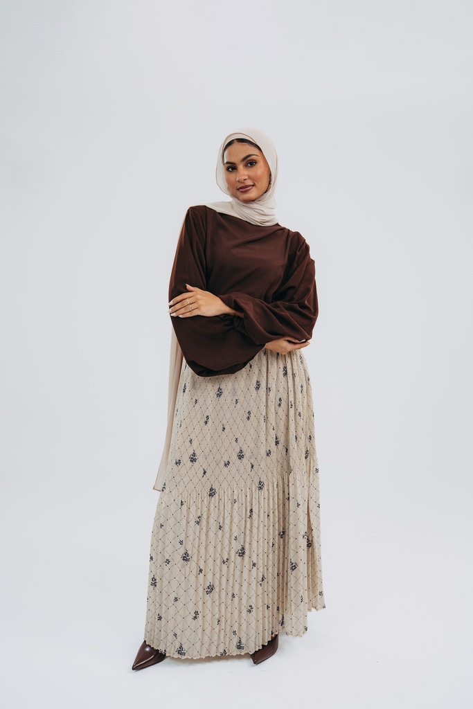 Chocolate Louvre Blouse