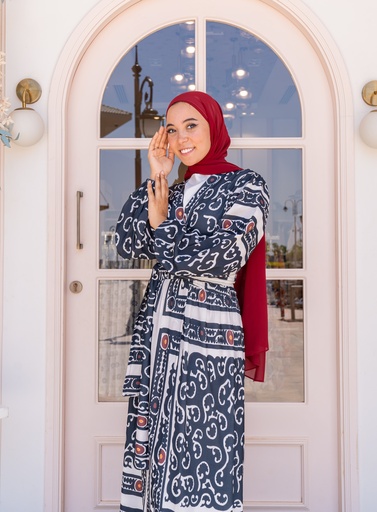 Burgundy Chiffon Veil