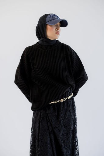 Black Kyoto Pullover