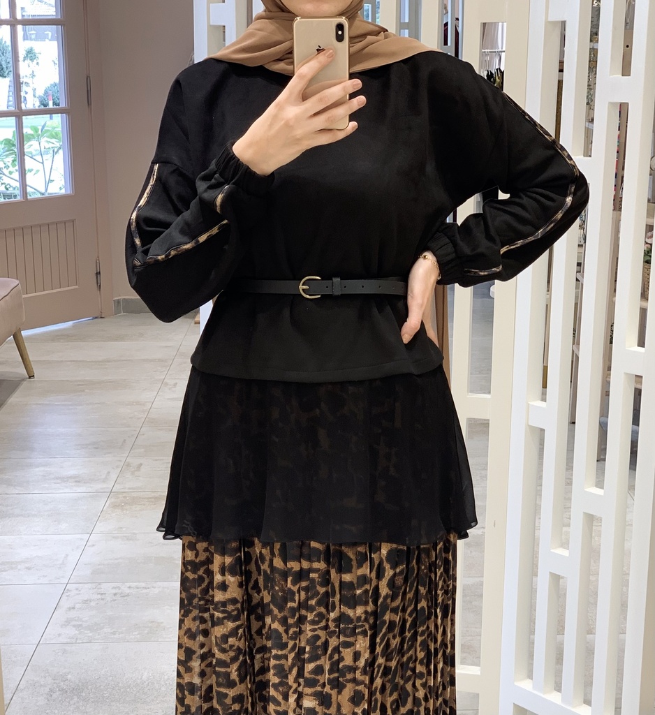 High Low Tiger Blouse