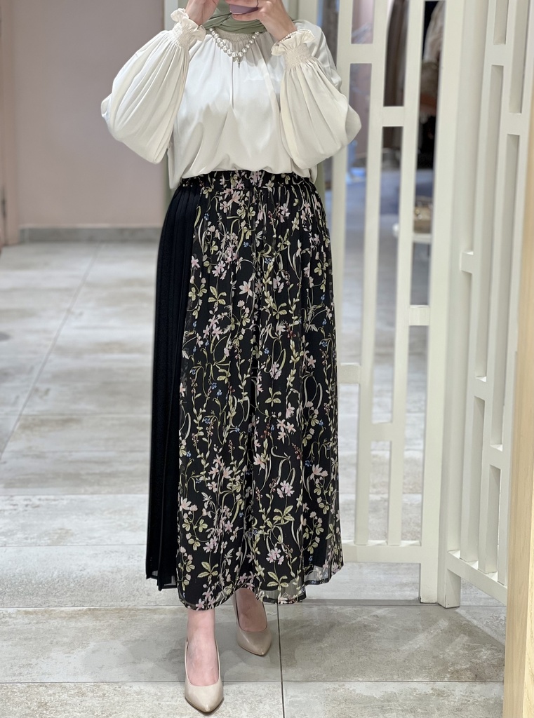 Cream Turtleneck Blouse