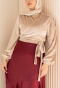 Vandela Champagne Blouse