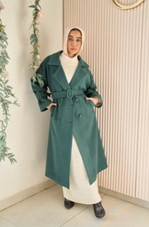 Teal Rue Trench Coat