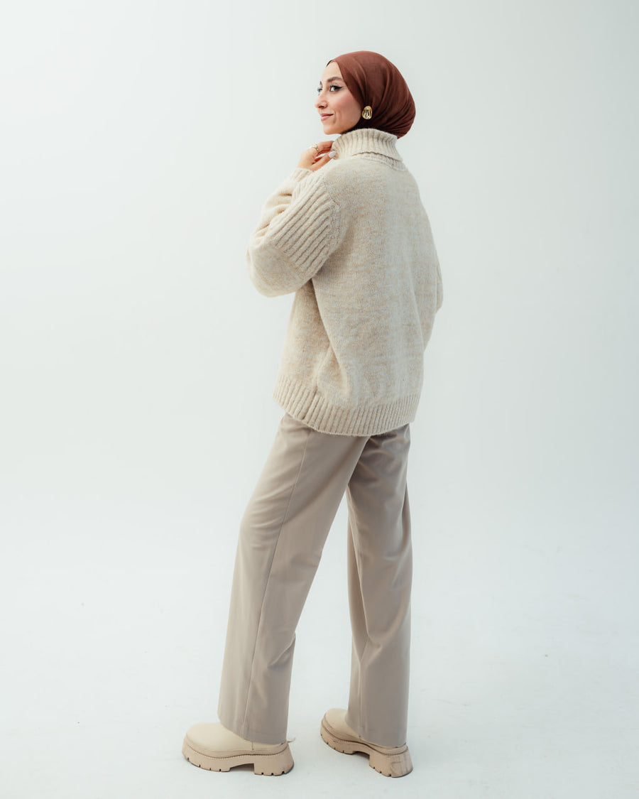 Beige Anorak Pants