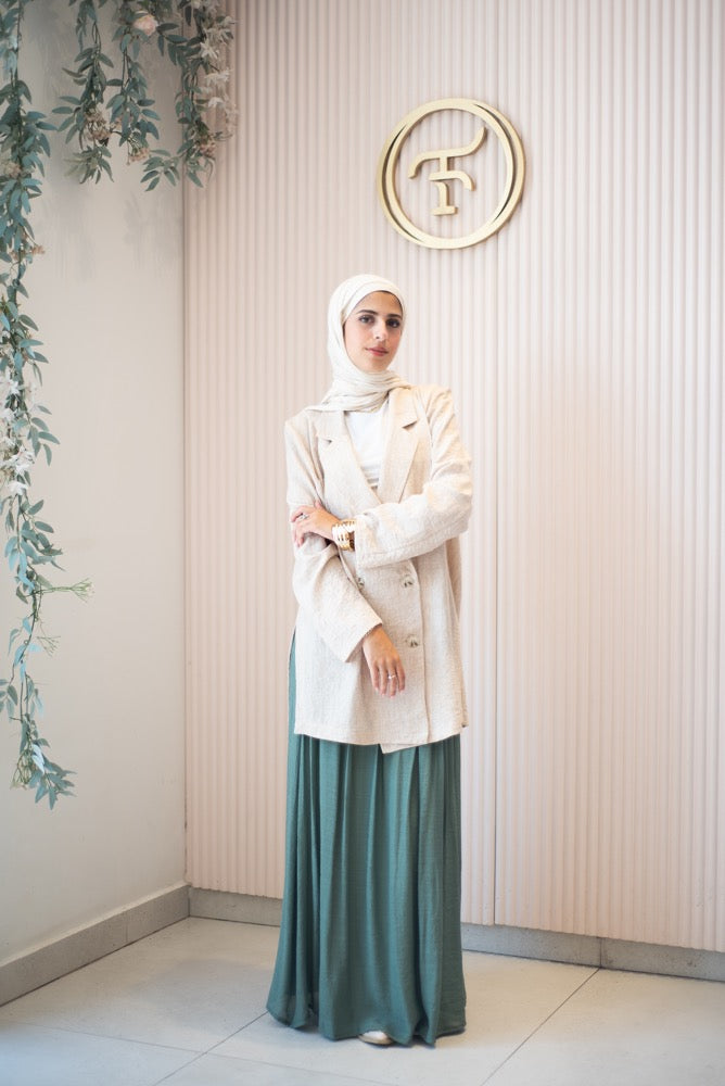Beige Offbeat Blazer