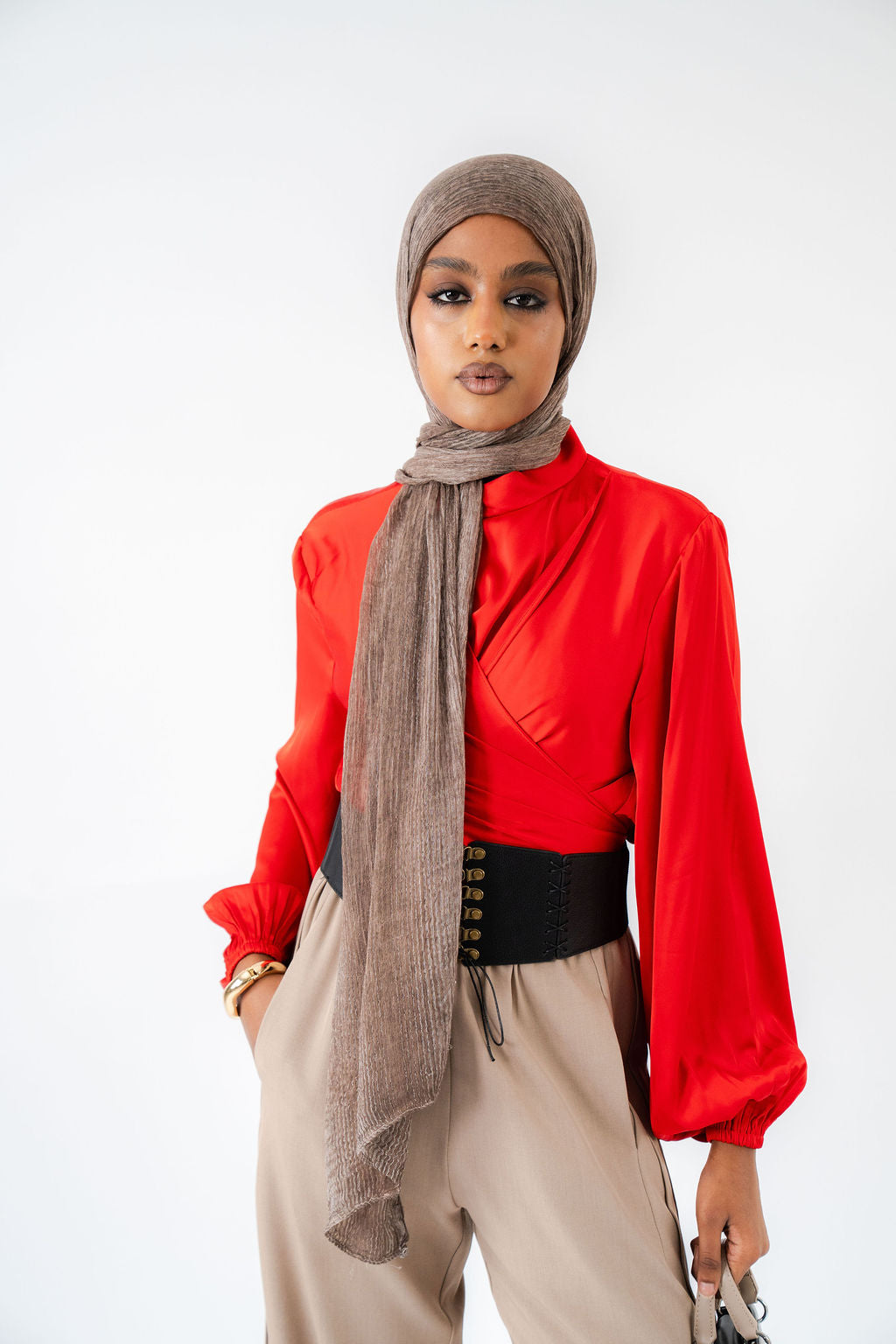 Red Sophia Blouse