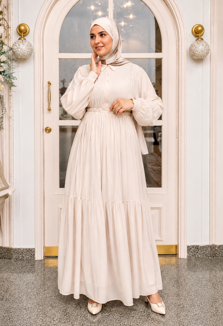 Beige Florence Dress