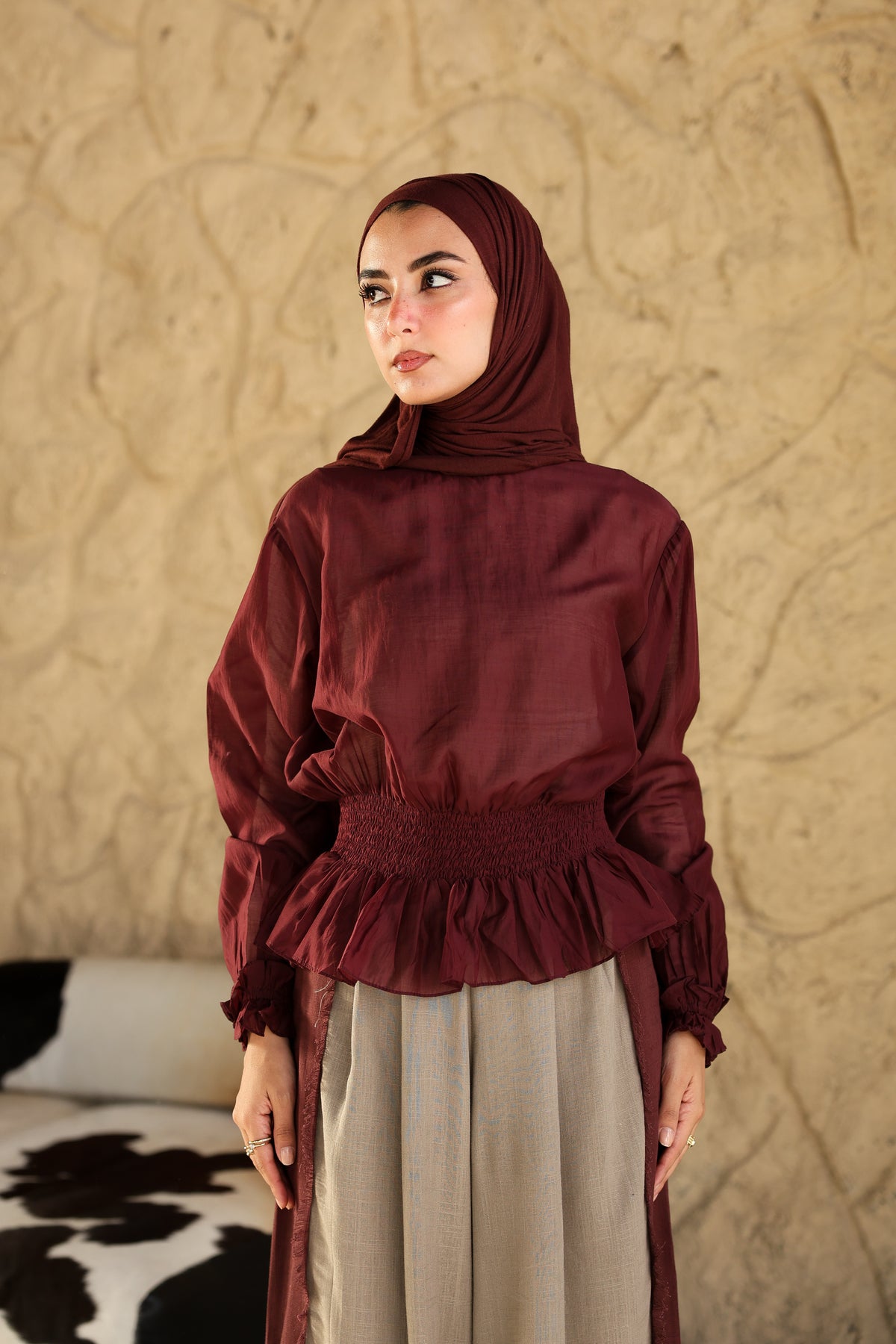 Plum Nola Blouse