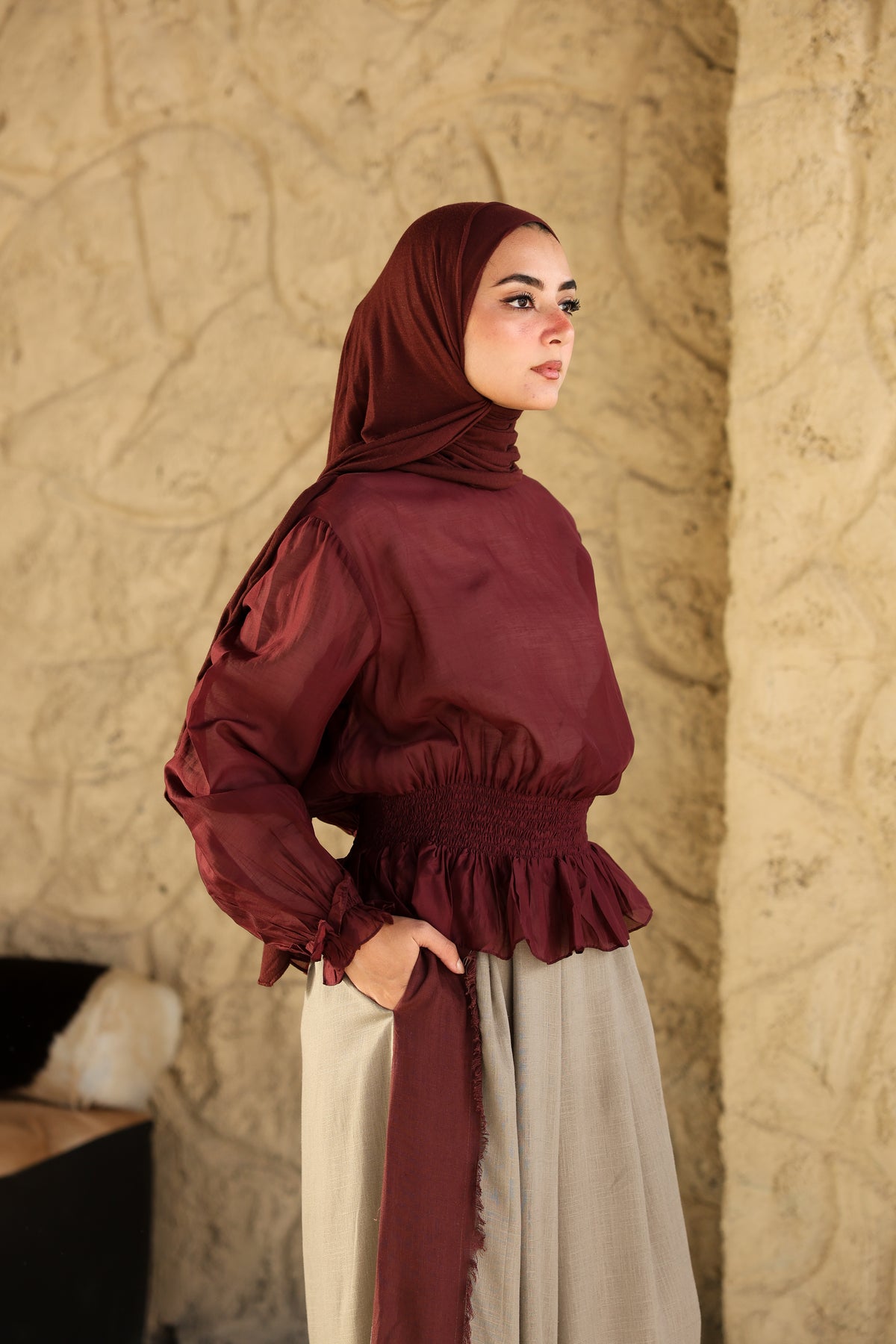 Plum Nola Blouse