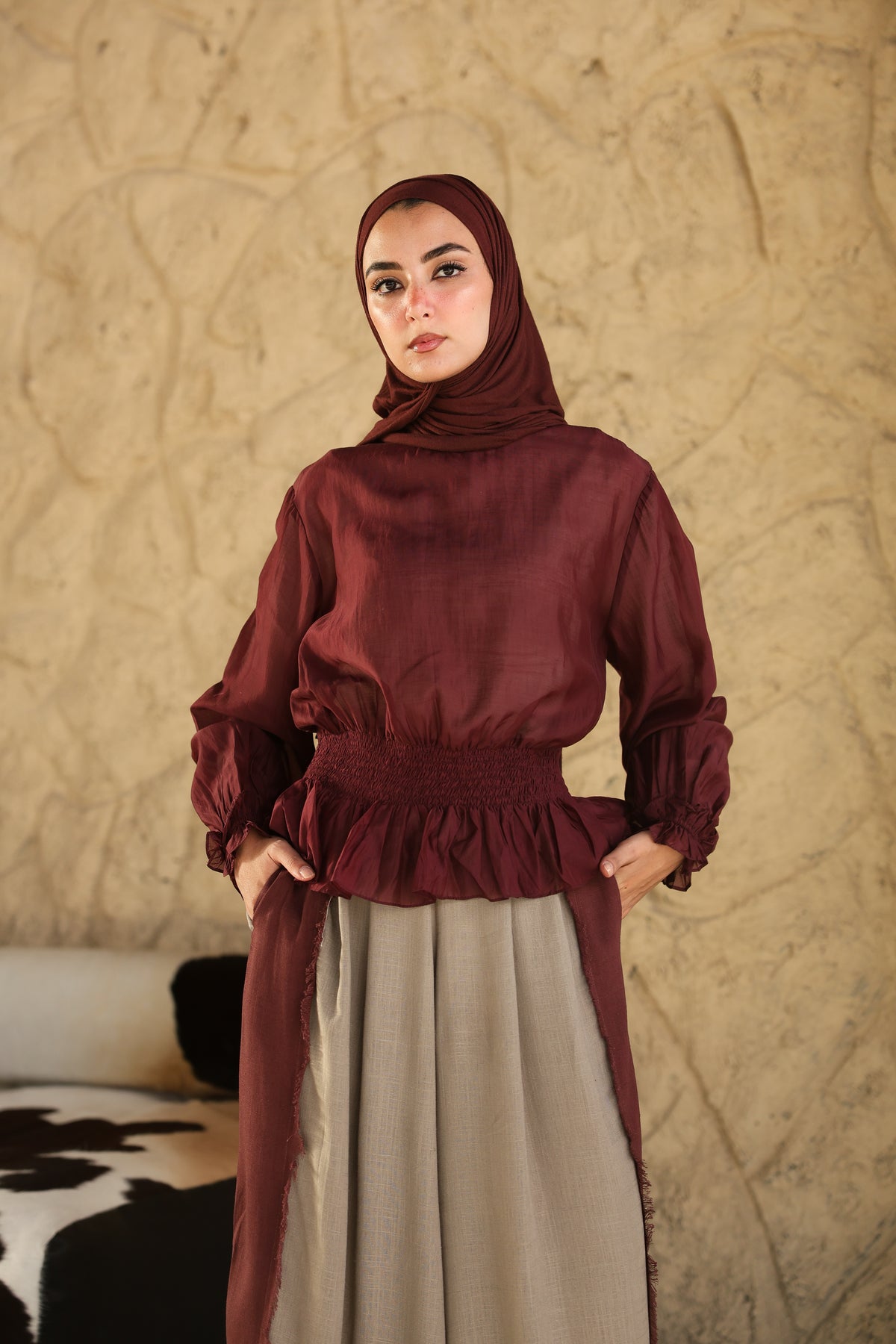 Plum Nola Blouse