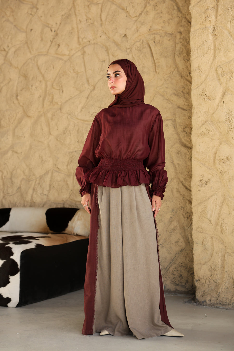 Plum Nola Blouse