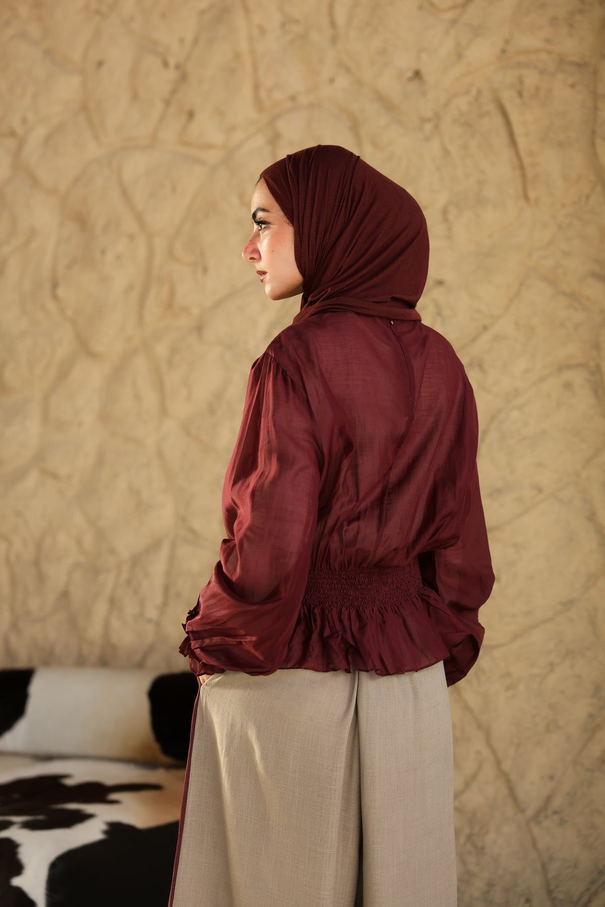 Plum Nola Blouse
