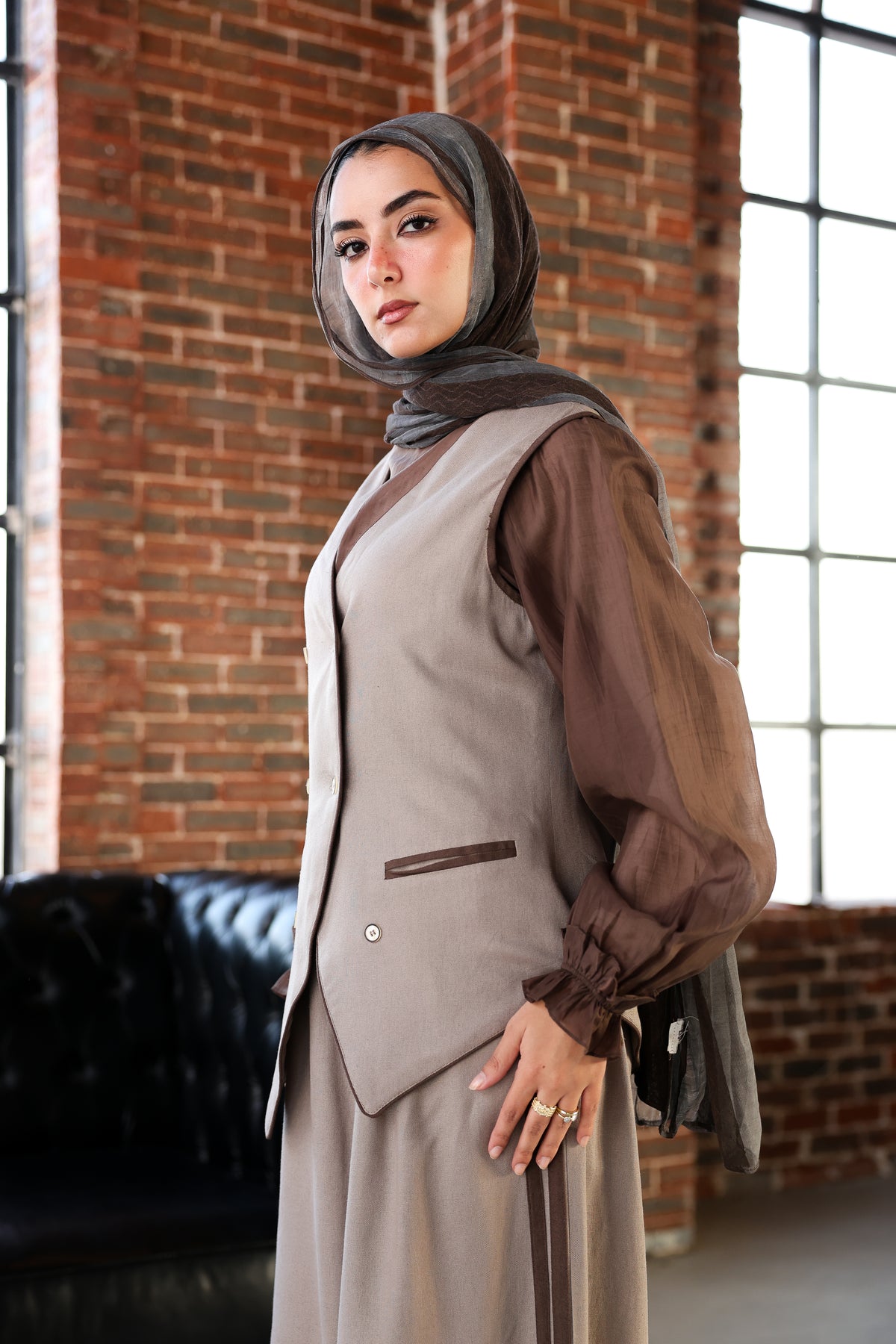 Latte Livia Vest