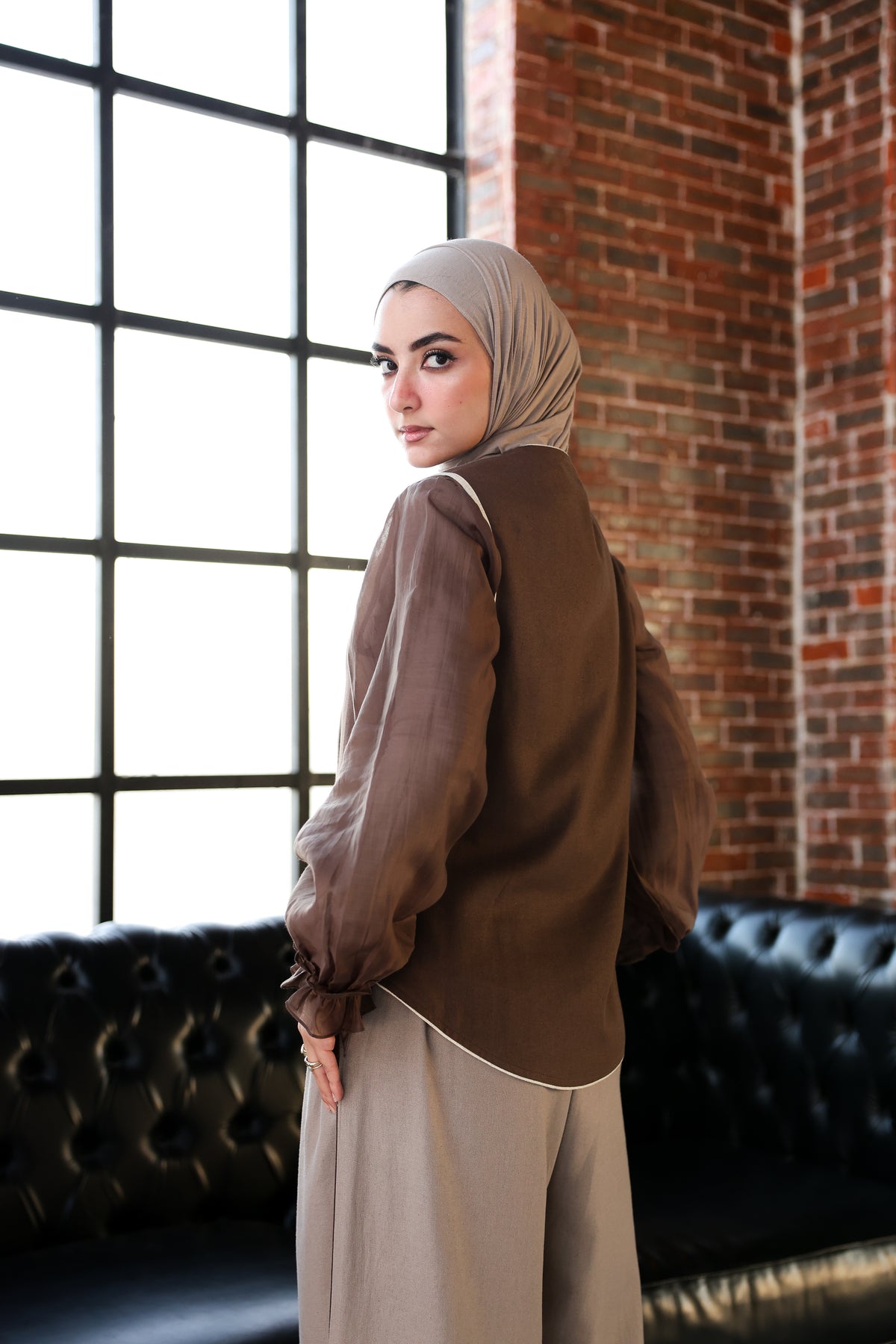 Espresso Livia Vest
