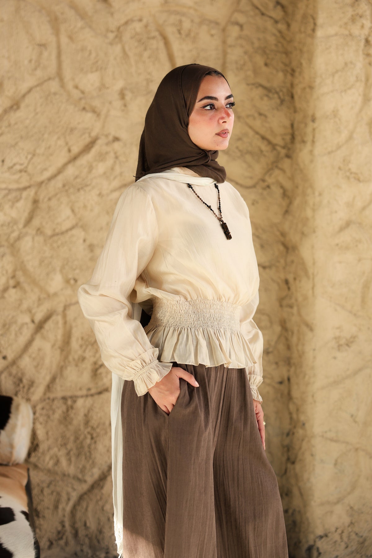 Sand Nola Blouse