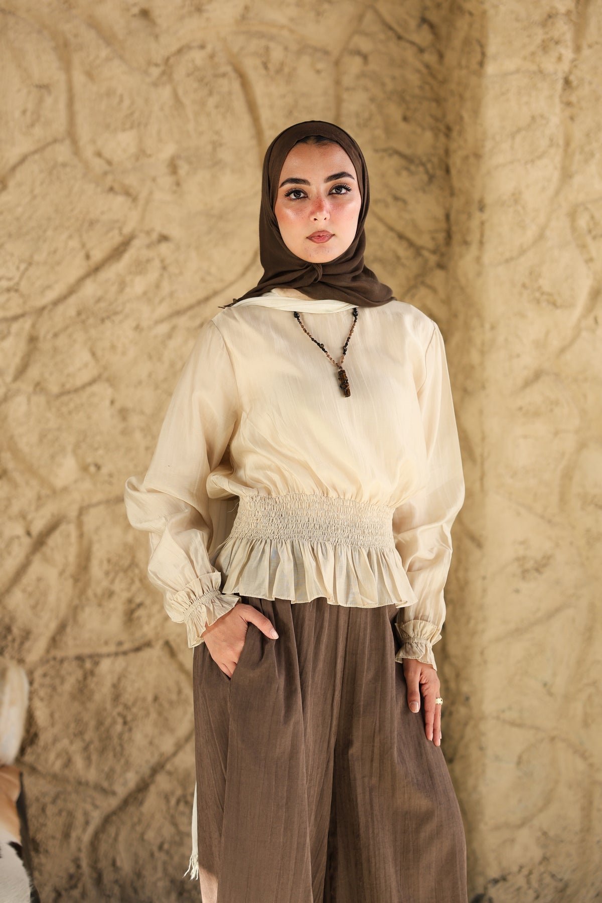 Sand Nola Blouse