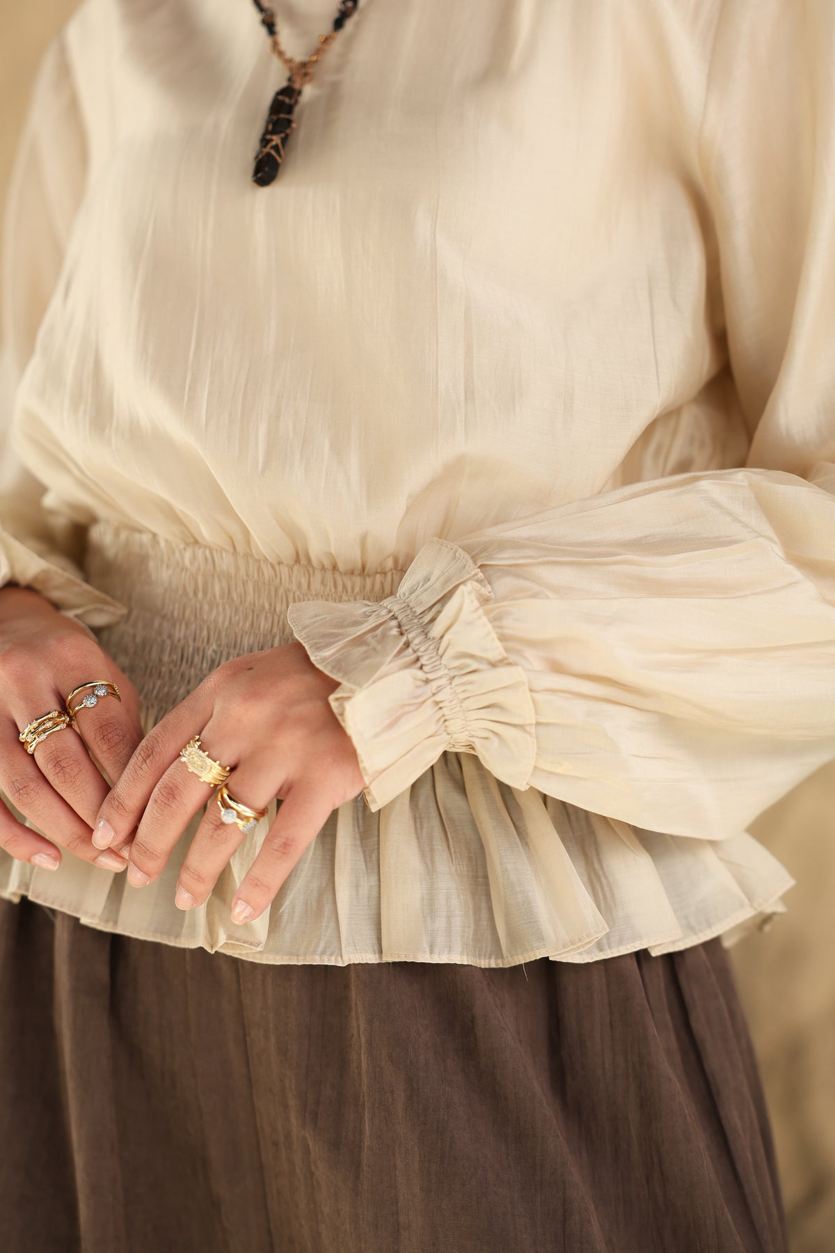 Sand Nola Blouse
