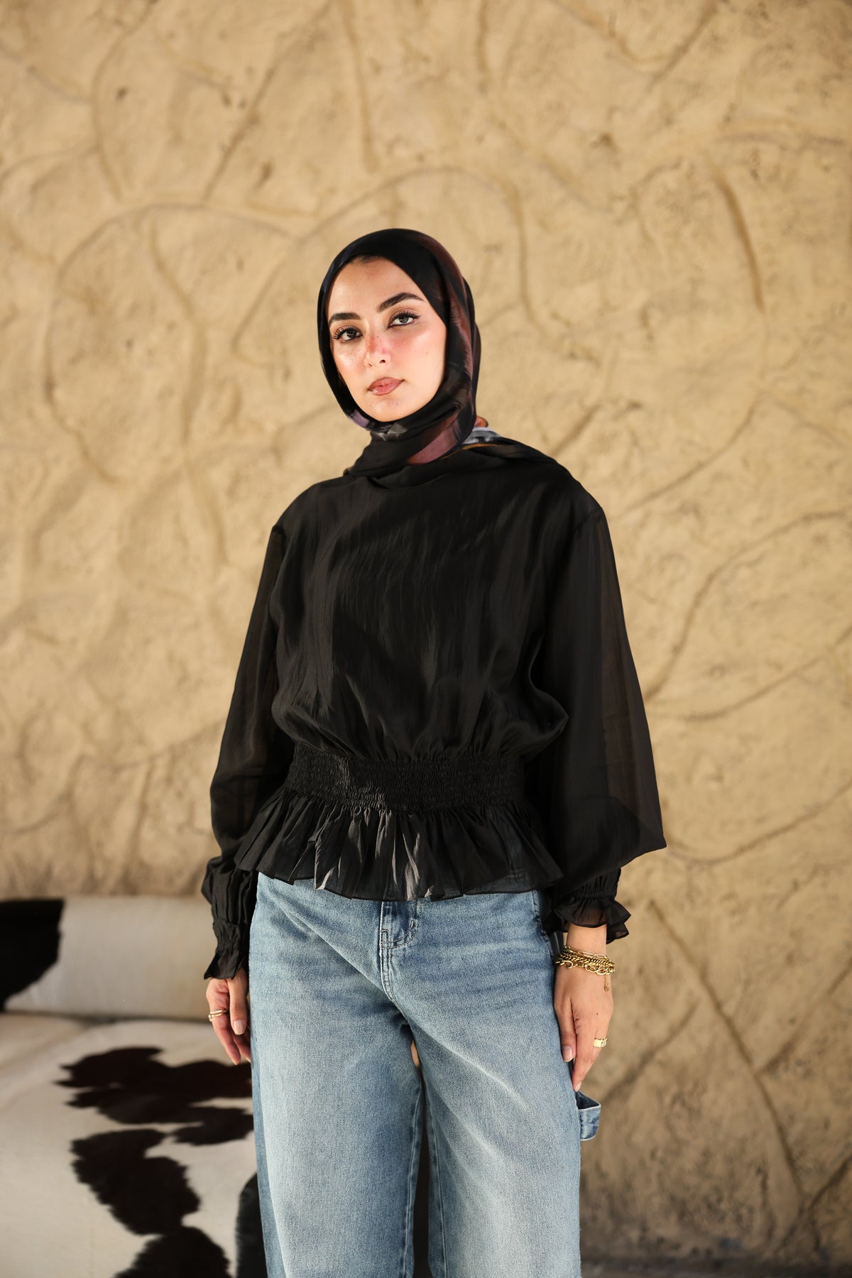 Black Nola Blouse
