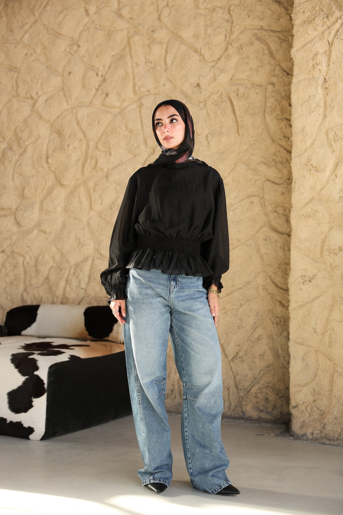Black Nola Blouse