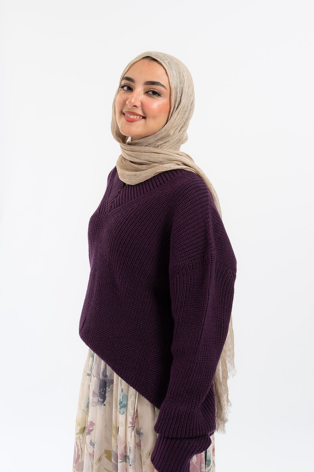 Aubergine Malibu Pullover