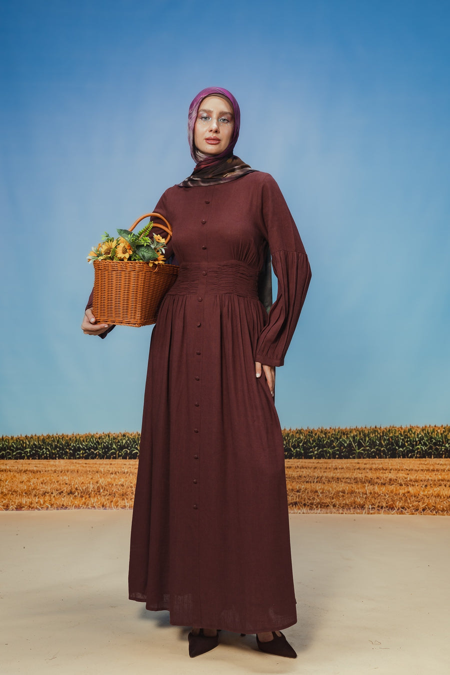 Berry Pilar Dress