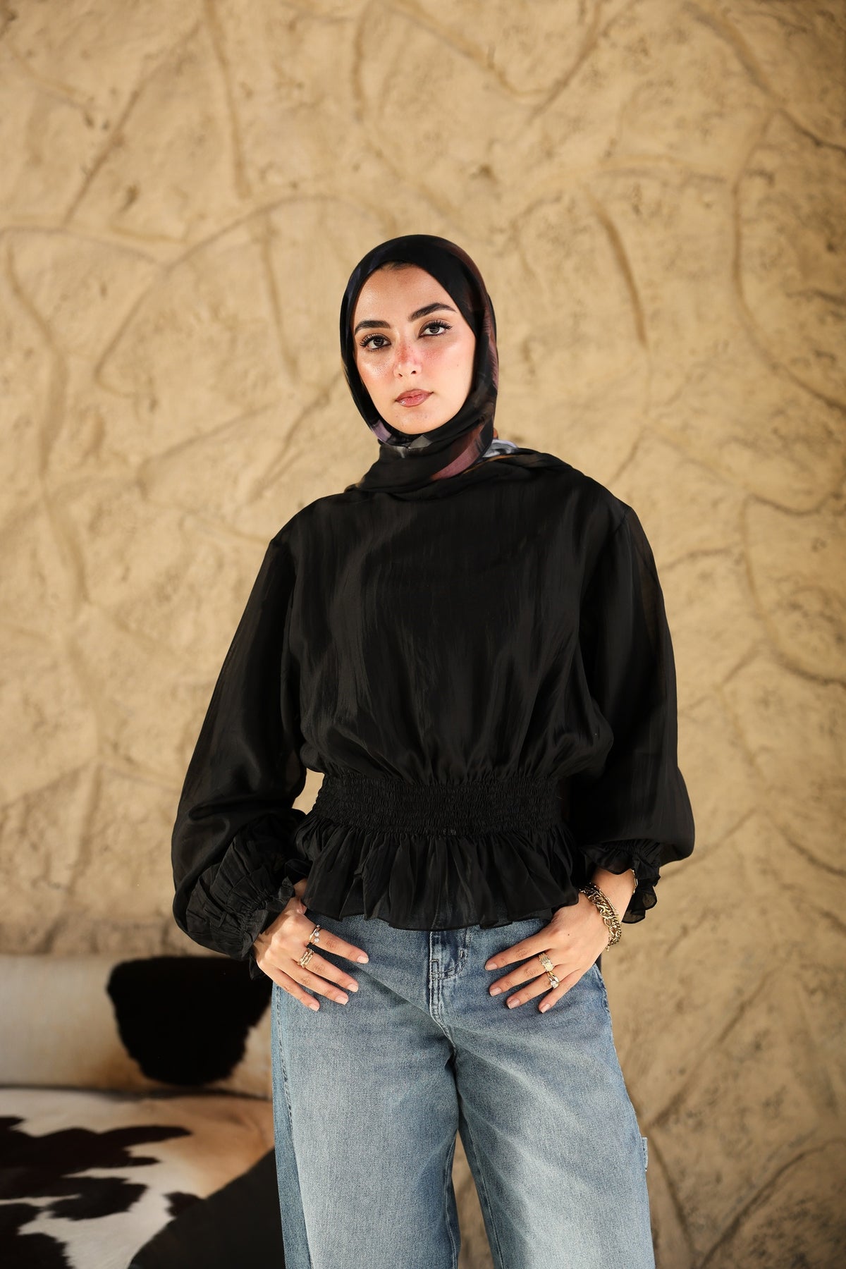 Black Nola Blouse