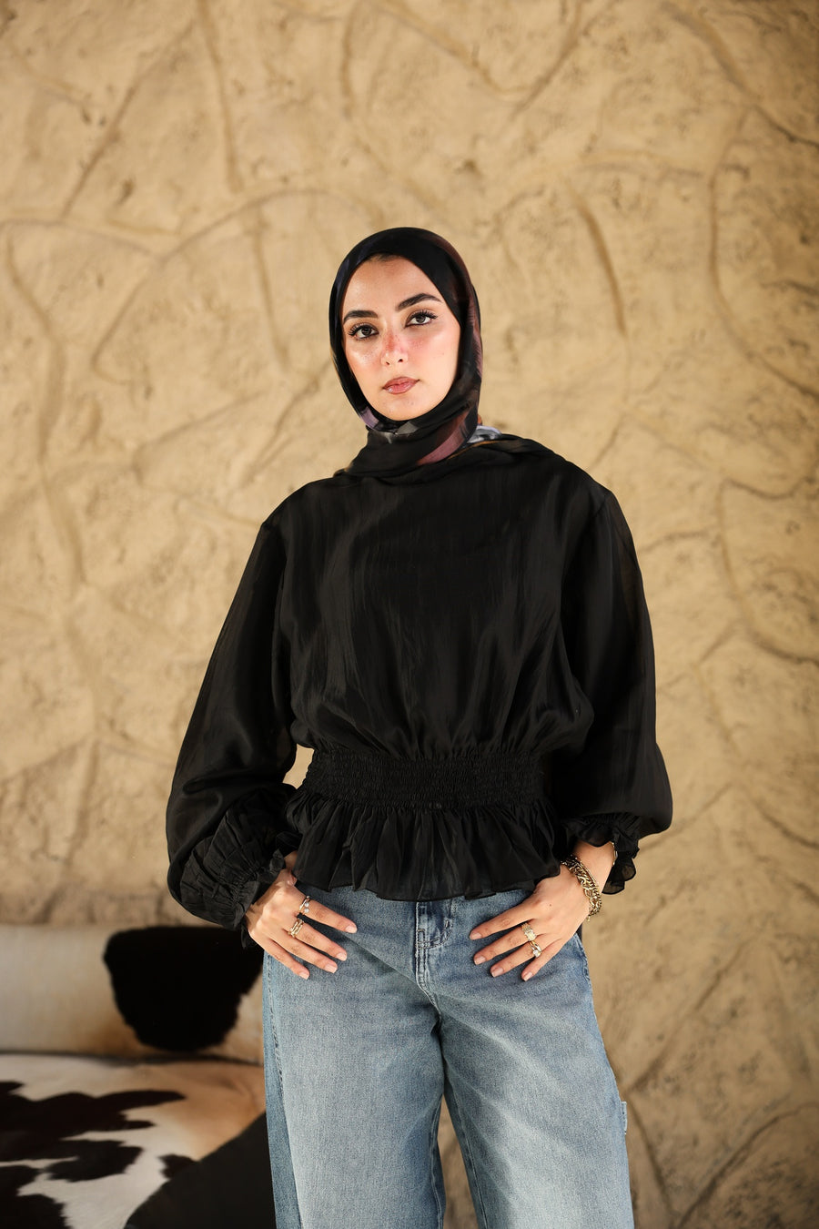 Black Nola Blouse