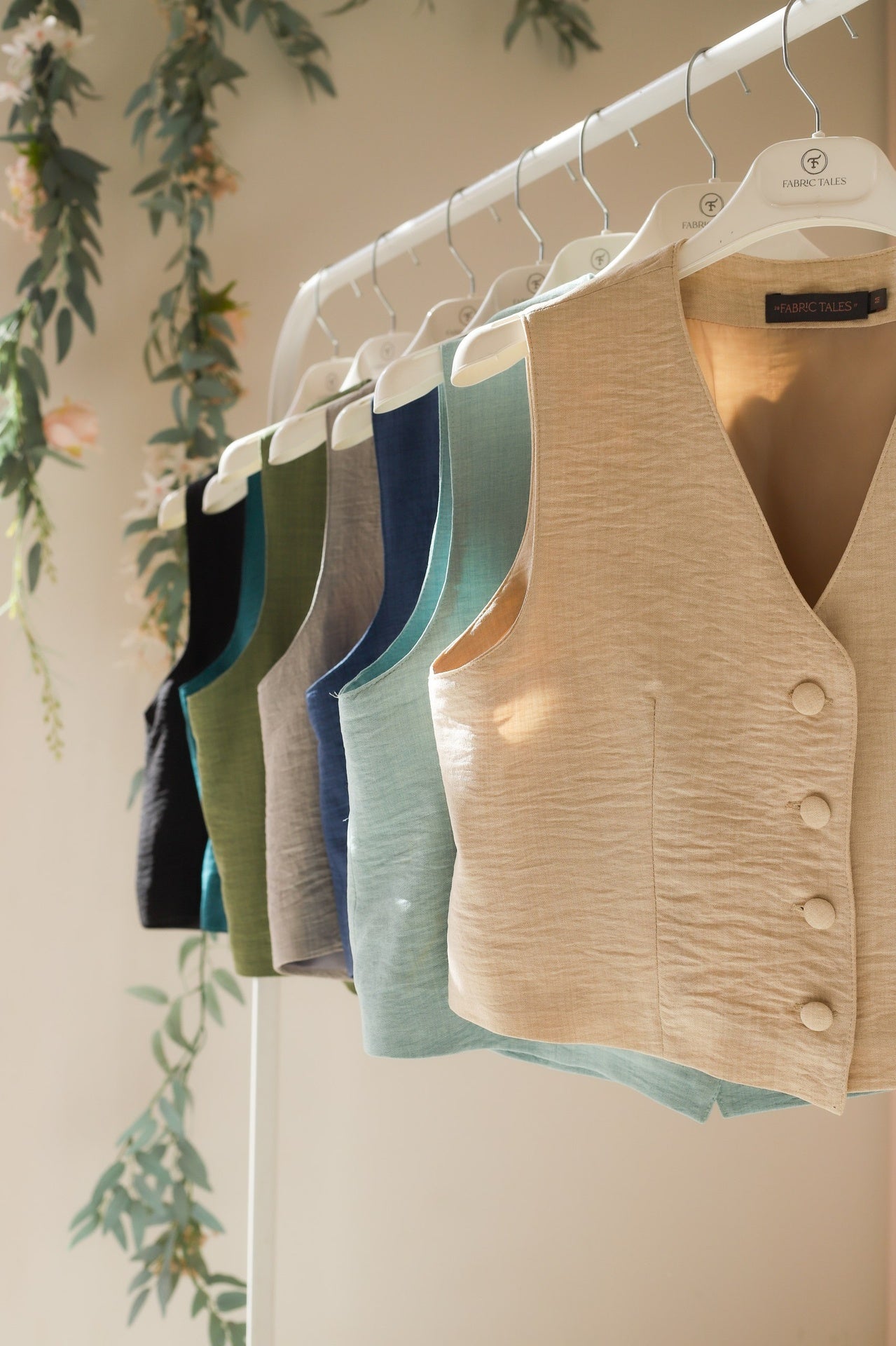 Beige Banker Vest