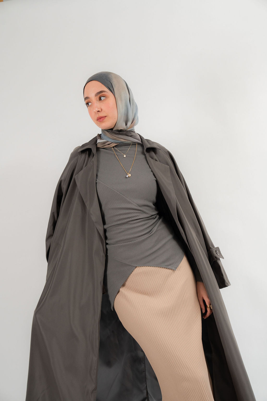 Grey Raya Blouse