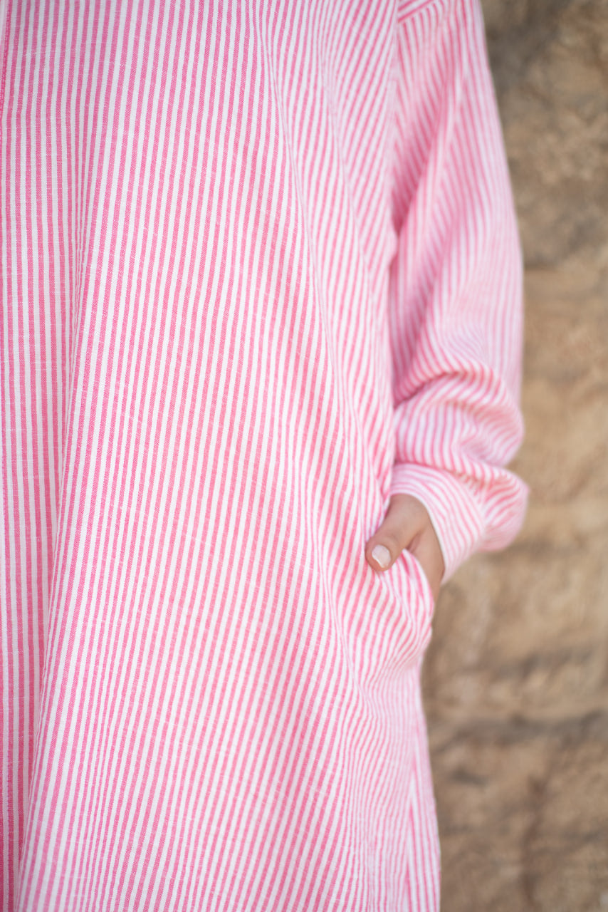 Pink Stripea Shirt