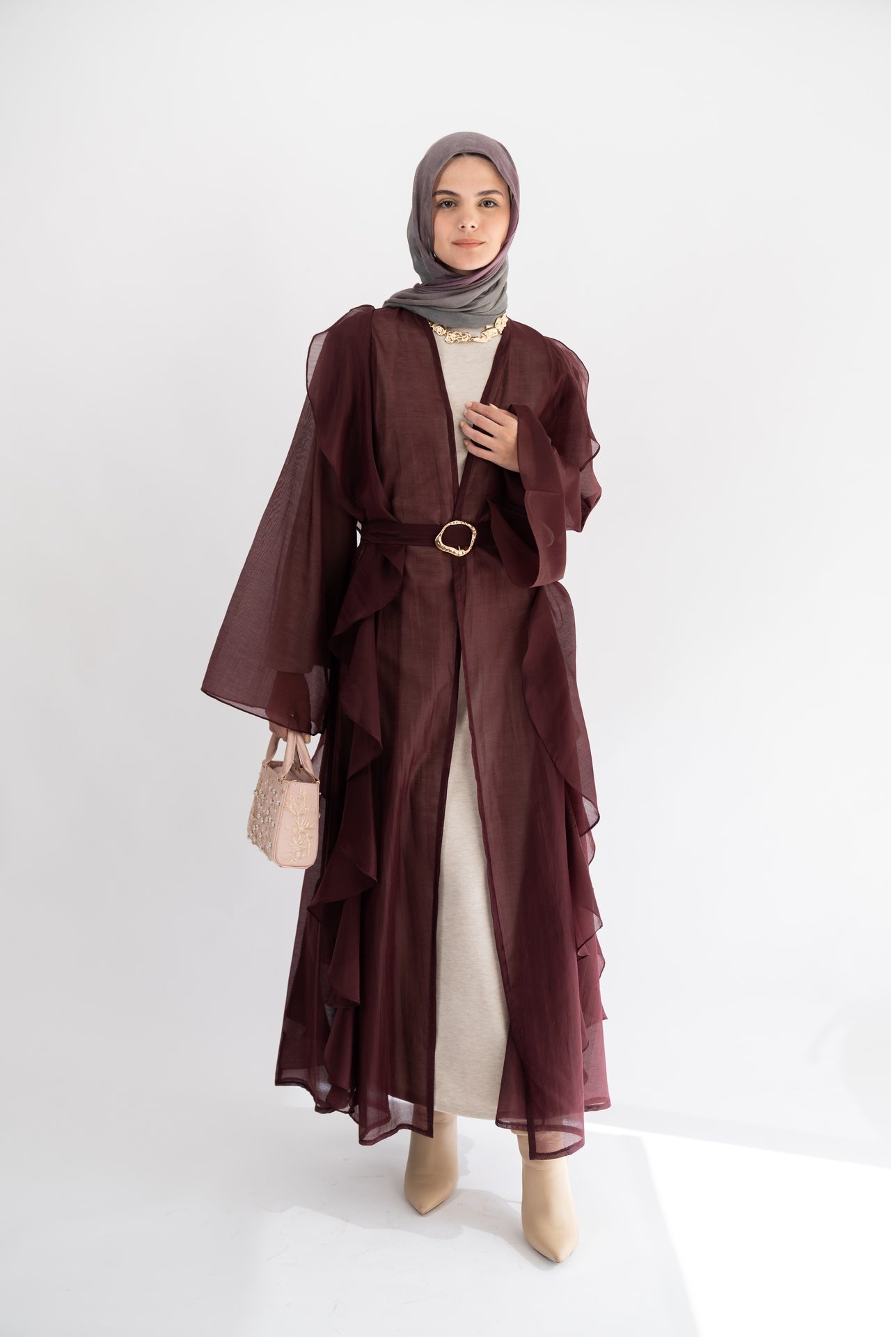 Plum Aleppo Kaftan