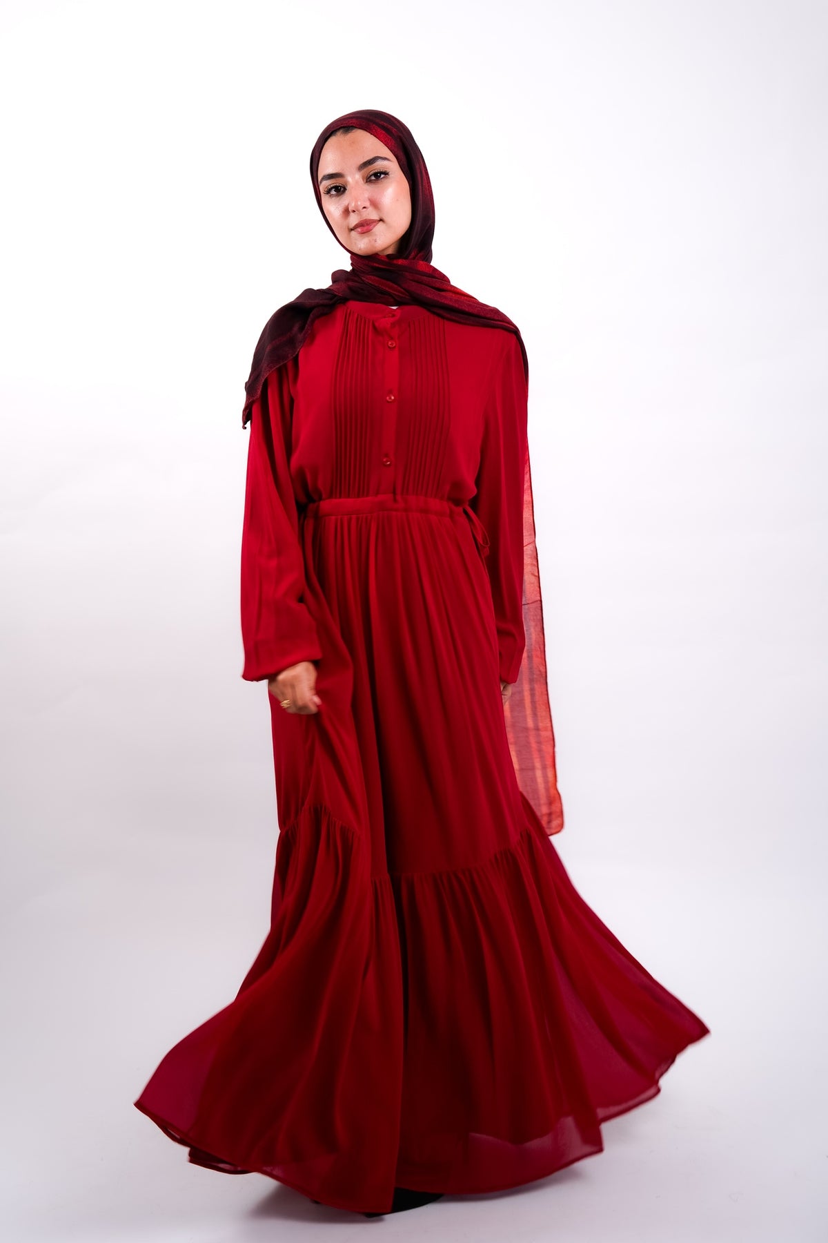 Maroon Florence Dress