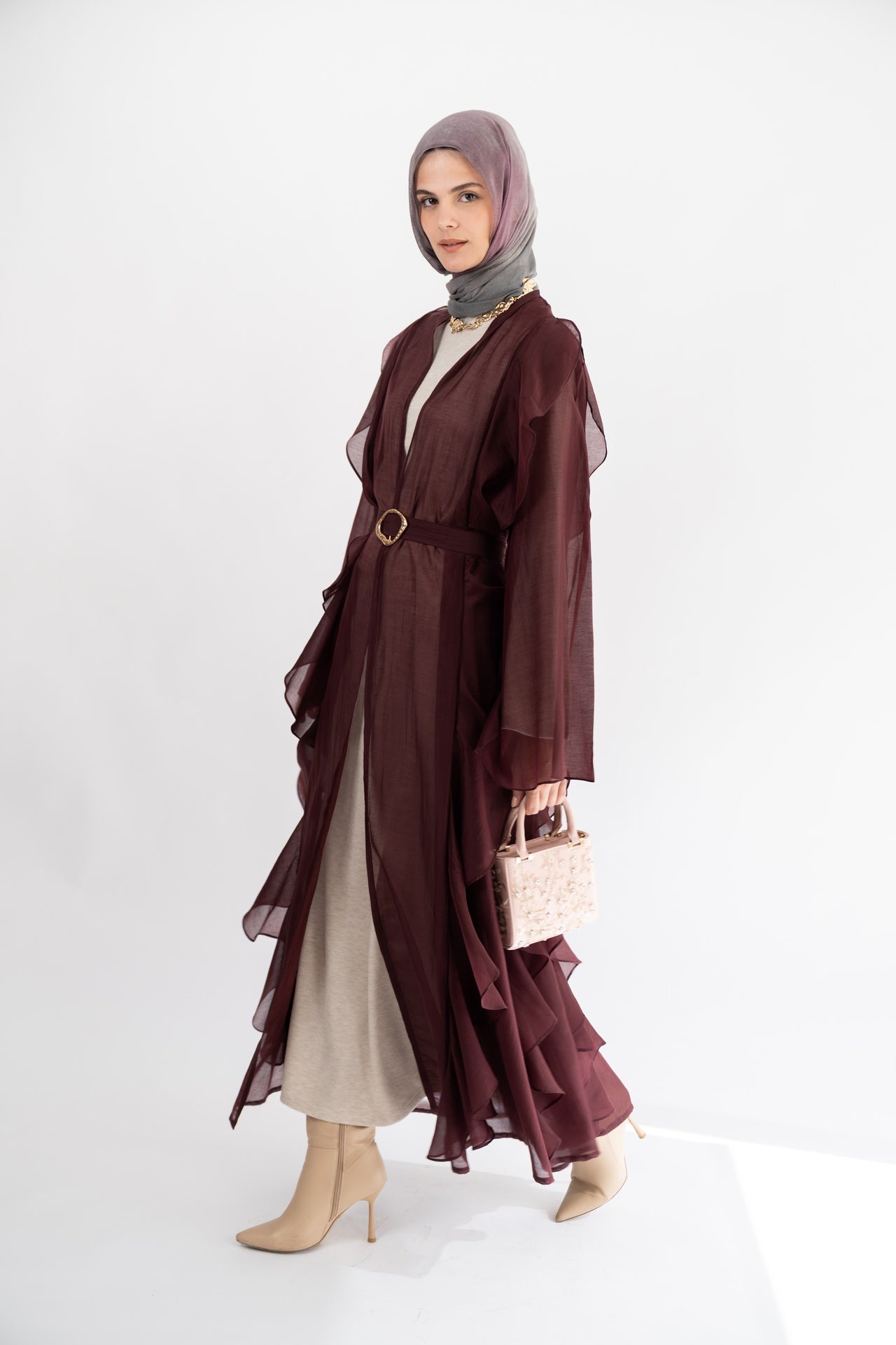 Plum Aleppo Kaftan