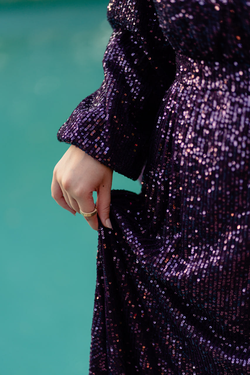 Purple Bling Bling Dress