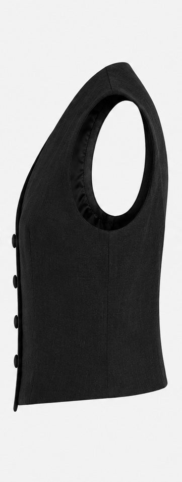 Black Banker Vest