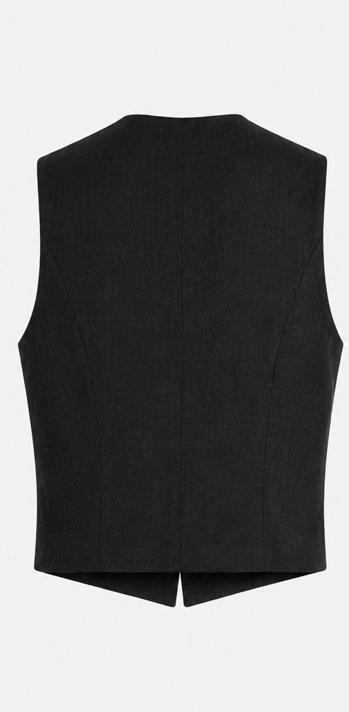 Black Banker Vest