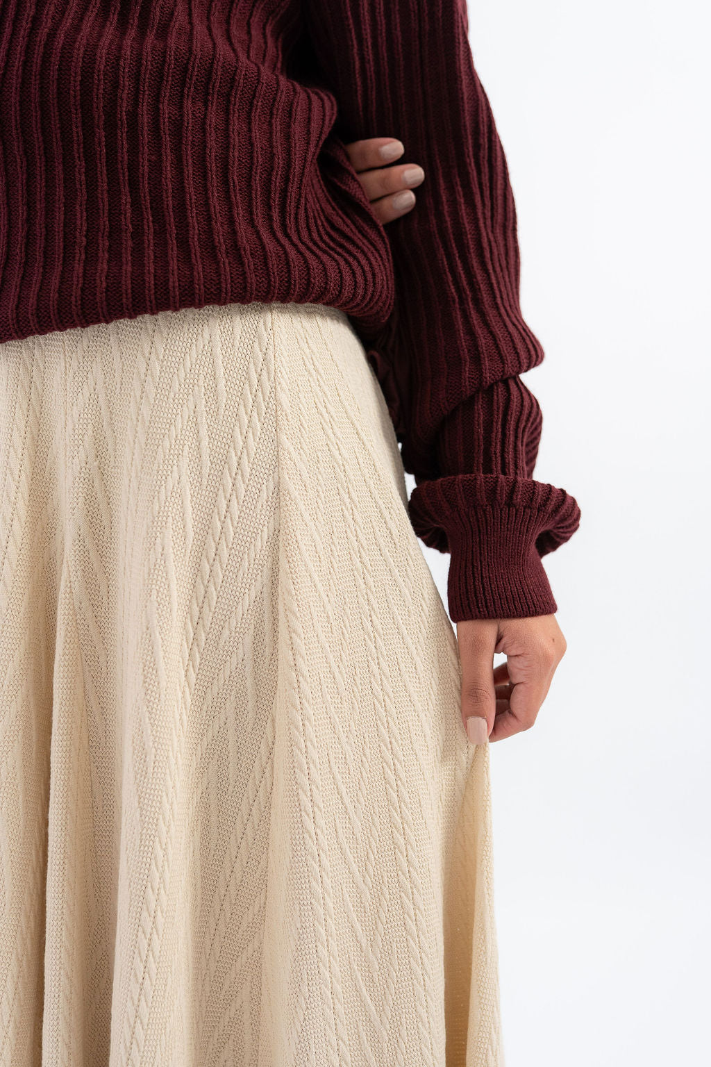 Beige Devon Skirt