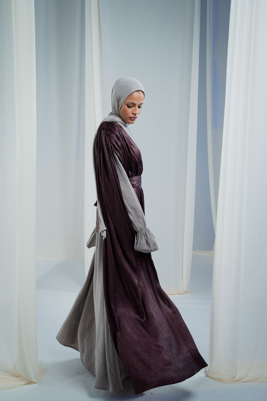 Greige Sham Abaya