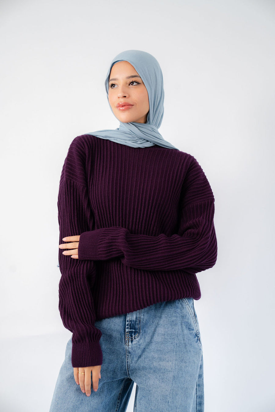 Aubergine Kyoto Pullover