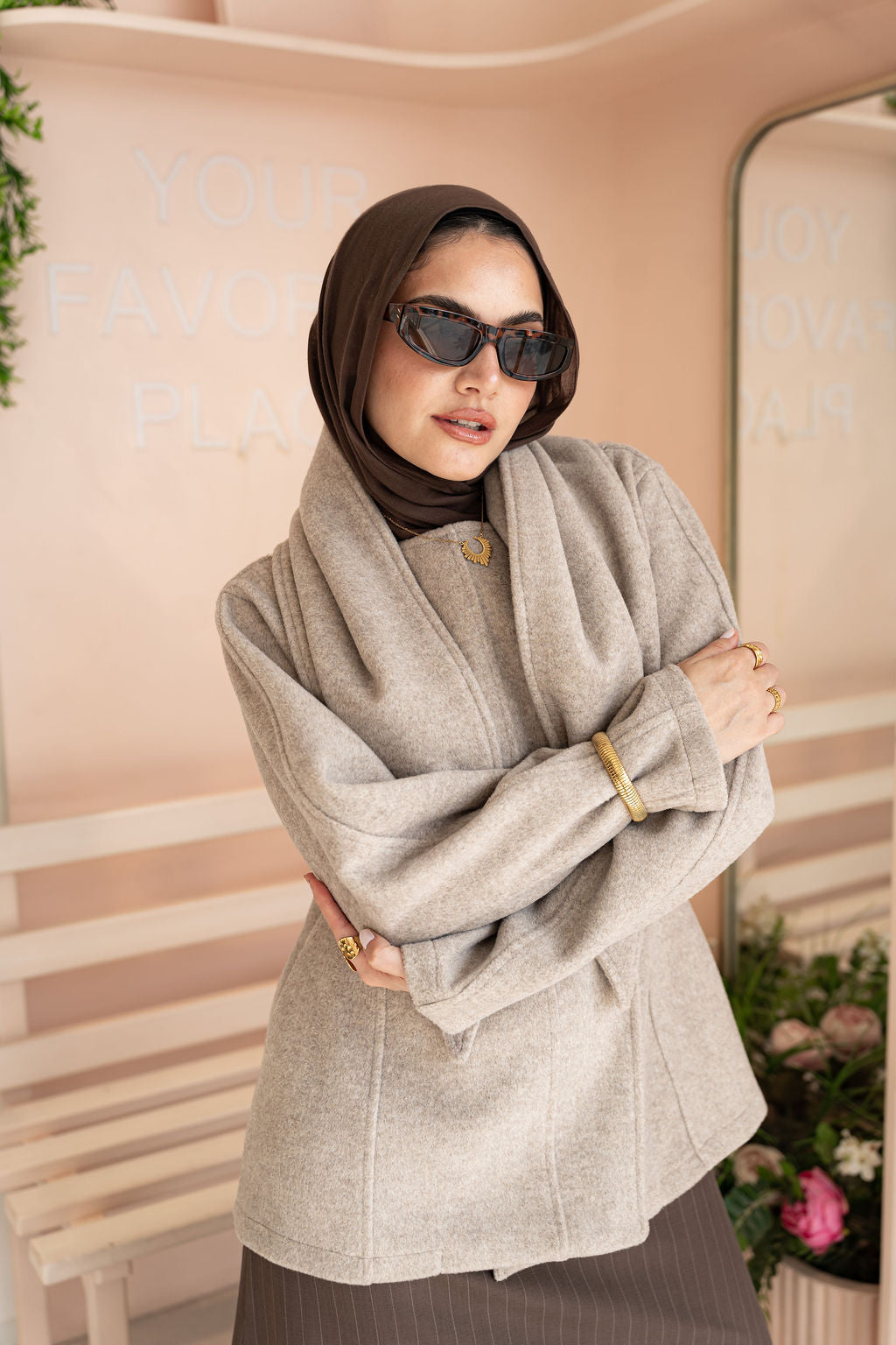 Beige Kindah Jacket